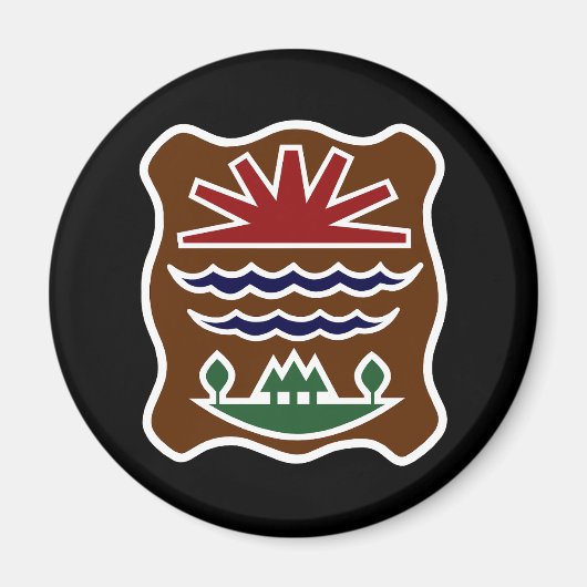 ミシスコイ西部アベナキ国旗 マグネット (正面)