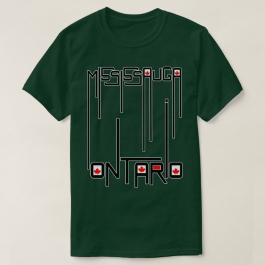 ミシソーガオンタリオ州旗 Tシャツ (デザイン正面)