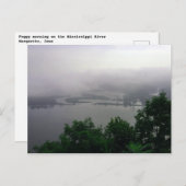 ミシッピ川霧の濃い朝のはがき、カボチャ ポストカード (正面/裏面)