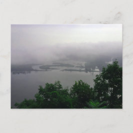 ミシッピ川霧の濃い朝のはがき、カボチャ ポストカード