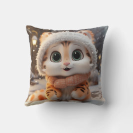 ミシャ – ふわふわユキヒョウ クッション