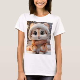 ミシャ – ふわふわユキヒョウ Tシャツ