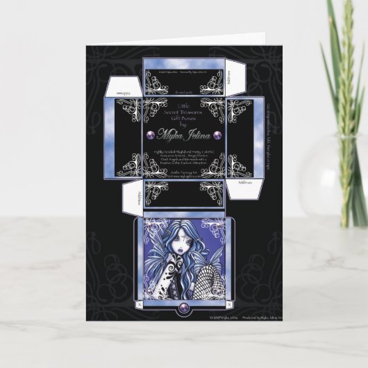 "ミシャ"ギフトボックスカードバタフライフェアリー カード (正面)