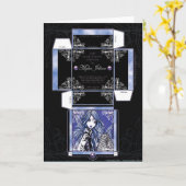 "ミシャ"ギフトボックスカードバタフライフェアリー カード (黄色い花)