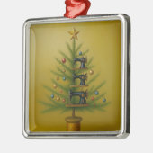 ミシンがクリスマスツリーに変身！ハッピークラフトクリスマス メタルオーナメント (左)