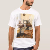 ミシンと糸の回転棚 Tシャツ (正面)