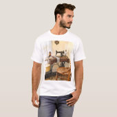 ミシンと糸の回転棚 Tシャツ (正面フル)