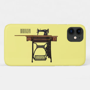 ミシンのかわいいイラスト iPhone 11 ケース