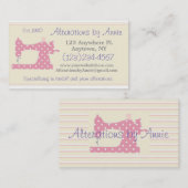 ミシンのテーラー裁縫婦の名刺 名刺 (正面/裏面)