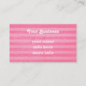 ミシンのヴィンテージのピンクの名刺 名刺 (裏面)