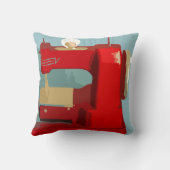 ミシンの赤 クッション (裏面)