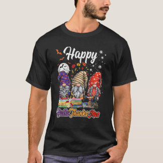 ミシン使いのノーム ハロウィン+サンクスギビング Tシャツ