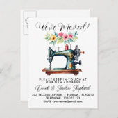 ミシン移動した住所の変更 案内ポストカード (正面/裏面)