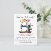 ミシン移動した住所の変更 案内ポストカード (スタンド正面)