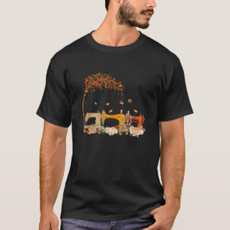 ミシン+キルティング+愛好家+パッチワーク+秋 Tシャツ