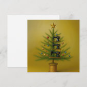 ミシン クリスマスツリー Happy Crafty Xmas シーズンカード (正面/裏面)