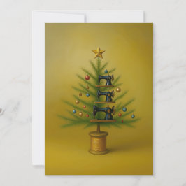 ミシン クリスマスツリー Happy Crafty Xmas シーズンカード