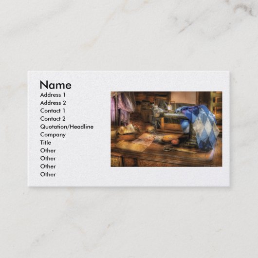 ミシン-ミシンIII 名刺 (正面)