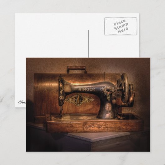 ミシン-歌手 ポストカード (正面/裏面)