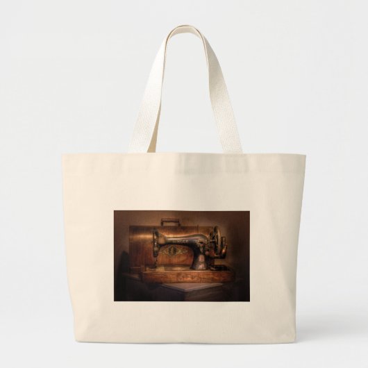 ミシン-歌手 ラージトートバッグ (正面)