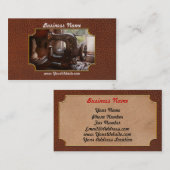 ミシン-革-サドルの下水道 名刺 (正面/裏面)