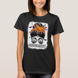 ミシー・ブン・ハイ不気味スクールこうもり・オレンジ Tシャツ