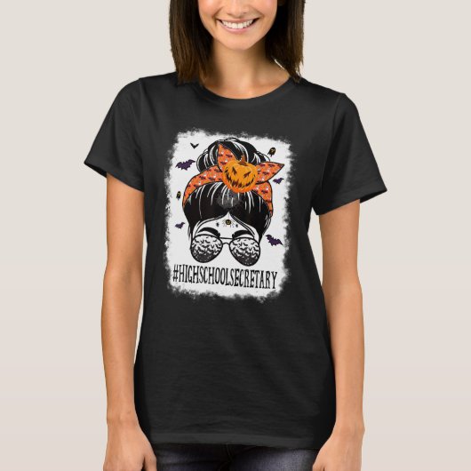 ミシー・ブン・ハイ不気味スクールこうもり・オレンジ Tシャツ (正面)