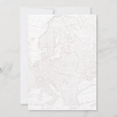 ミスからミセスへのおしゃれなハートマップ トラベル ブライダルシャワー サンキューカード (裏面)