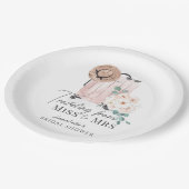 ミスからミセスへのピンクのスーツケース ブライダルシャワー ペーパープレート (アングル)