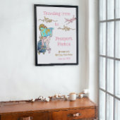 ミスからミセスへのブライダルシャワーの旅の写真サイン ポスター