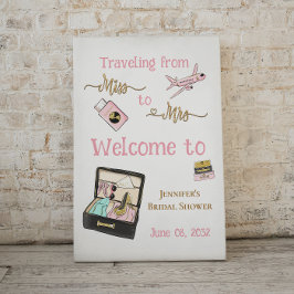 ミスからミセスへのブライダルシャワーの旅へようこそ フォトプリント           