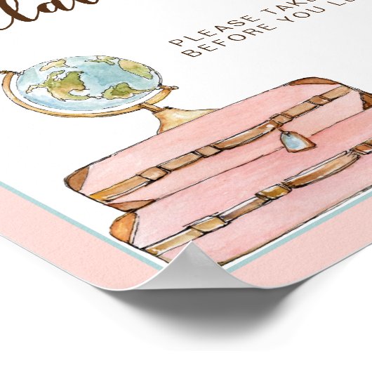 ミスからミセスへのブライダルシャワー 荷物受け取りサイン ポスター (角)