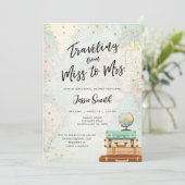 ミスからミセスへの冒険 ブライダルシャワーパーティーのご案内 招待状 (スタンド正面)