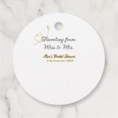 ミスからミセスへの名前を追加した結婚前のお祝い会 フェイバータグ (裏面)