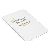 ミスからミセスへの名前を追加した結婚前のお祝い マグネット (右側)