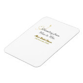 ミスからミセスへの名前を追加した結婚前のお祝い マグネット (左側)