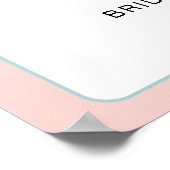 ミスからミセスへの旅のテーマのウェルカムサイン ポスター (角)