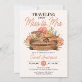 ミスからミセスへの旅立ち ブライダルシャワーのお知らせ 招待状 (正面)