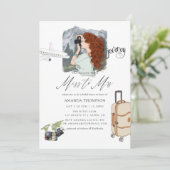 ミスからミセスへの旅行 ブライダルシャワー招待状 招待状 (スタンド正面)