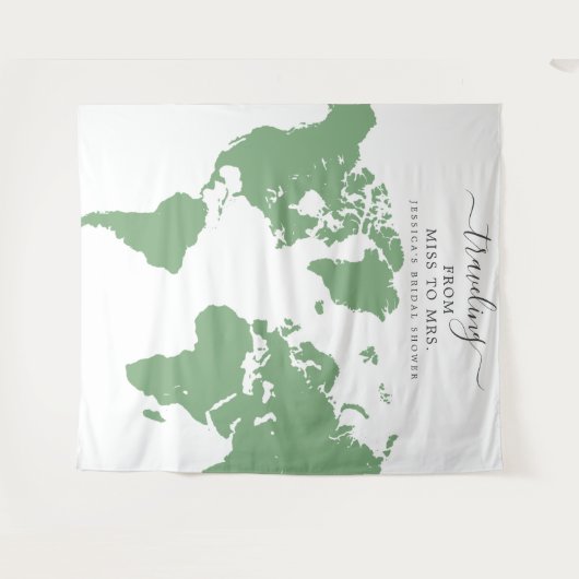 ミスからミセスへの素敵なウェディングバックドロップ タペストリー (正面(横))