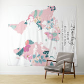 ミスからミセスへの素敵な背景 タペストリー (インサイチュ(横))