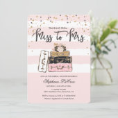 ミスからミセスへの結婚式招待状 旅立ち 招待状 (スタンド正面)