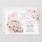 ミスからミセスへの花の旅 ブライダルシャワー 招待状 (正面)