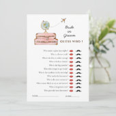 ミスからミセスへの「ゲス・フー」シャワーゲーム 招待状 (スタンド正面)