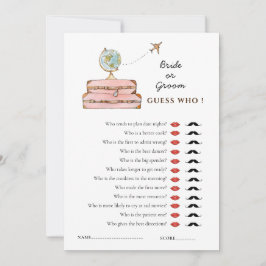 ミスからミセスへの「ゲス・フー」シャワーゲーム 招待状