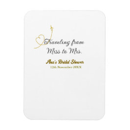 ミスからミセスへの ブライダルシャワーの為の移動に 追加名を入れて マグネット