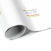 ミスからミセスへの ブライダルシャワー にお名前を追加 ラッピングペーパー (ロールコーナー)