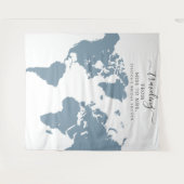 ミスからミセスへの ブライダル背景 タペストリー (正面(横))