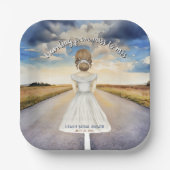 ミスからミセスへ ブライダルシャワーの旅 ペーパープレート (正面)