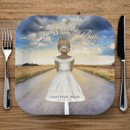 ミスからミセスへ ブライダルシャワーの旅 ペーパープレート